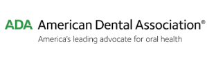 American Dental Association logo, reflecting the accredited and trusted dental practices of Derby Dental Care.