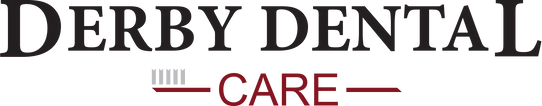 Black logo of Derby Dental Care, showcasing the practice’s elegance and professional approach to dental care.